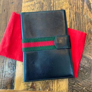 Gucci leather notebook cover